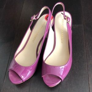 NEW Franco Sarto Purple Slingback Pumps